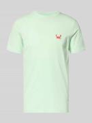 Lindbergh T-Shirt mit Stitching und Rundhalsausschnitt in Hellgruen, G...
