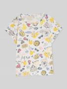 Tom Tailor Regular Fit T-Shirt aus reiner Baumwolle in Weiss, Größe L