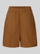 Rich & Royal Straight Fit Shorts mit elastischem Bund in Cognac, Größe...