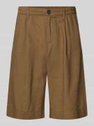 s.Oliver RED LABEL Regular Fit Bermudas aus Leinen-Baumwoll-Mix in Mit...
