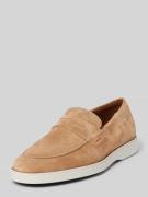 Lloyd Loafers mit Ziernähten Modell 'HOUSTON' in Sand, Größe 41