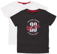 Luca &  Lola Riccione T-Shirt 2er-Pack, Black/White 158-164