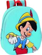 Disney Pinocchio Kinder Rucksack 9L, Hellblau/rot, Kindergartenrucksac...