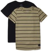 Luca &  Lola Adelmo T-Shirt 2er-Pack, Black/Stripes 134-140