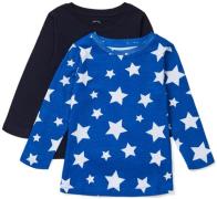 Luca &  Lola Nario Langärmliges T-Shirt 2er-Pack, Blue Stars 110-115