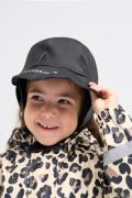 Nordbjørn Korsö Gefütterter Regenhut, Solid Black, 2-4 Jahre