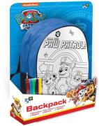 Paw Patrol DIY Kinder Rucksack mit Stiften, Blau