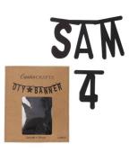 Party Collection Buchstaben Banner Schwarz