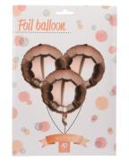Excellent Houseware 10 stk. Foil Balloons Rose   10 stk.
