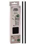 Excellent Houseware Plastik Sugerør Sort   5 stk.