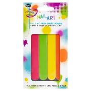 Npw Nail Art Files - Neon Emery Boards   4 stk.