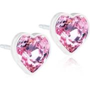 Blomdahl Medical Plastic  Heart 6mm Light Rose