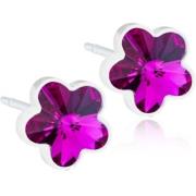 Blomdahl Medical Plastic  Flower 6mm Fuchsia