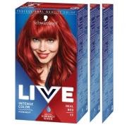Schwarzkopf Live Color 35 Real Red 3-pack