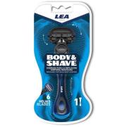 LEA Men Body & Shave 6 Blade Razor for Men