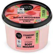 Organic Shop Body Mousse Strawberry & Milk 250 ml