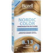 Biozell Nordic Color Permanent Hair Color Vivid Champagne 8.13