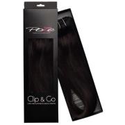 Poze Hairextensions Clip & Go Extensions 50 cm 1B Midnight Brown