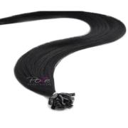 Poze Hairextensions Keratin Premium Extensions 60 cm 1N Midnight