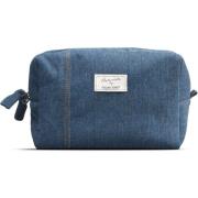 Gillian Jones Spacious Toilet Bag Blue Denim