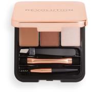 Revolution Beauty London Brow Sculpt Kit Brown