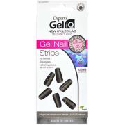 Depend Gel iQ Gel Nail Strips Black Mesh Cat Eye