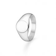 Mads Z Signet Round Ring Silber 3140181