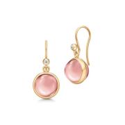 Julie Sandlau Prime Dusty Rose Ohrringe 22 kt. Silber Vergoldet HKS181...