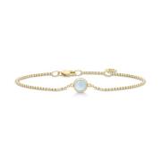 Julie Sandlau Primini Bracelet Milky Aqua Armband 22 kt. Silber Vergol...