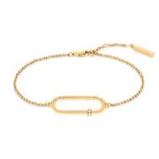 Calvin Klein ELONGATED OVAL Armband 18 kt. Edelstahl Vergoldet 3500018...