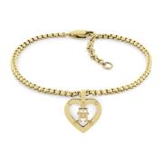 Tommy Hilfiger Monogram Heart Armband Edelstahl Vergoldet 2780921