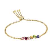 Suzanne Kalan Rainbow Armband 14 kt. Gold 0,08 ct. PB61-YGRBW