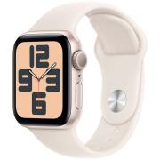 Apple Watch SE GPS 40mm Starlight Aluminium Sport Band M/L MXEG3