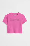 H&M Geripptes Jerseyshirt Rosa, T-Shirts & Tops in Größe 146/152. Farb...