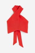 H&M Kurzes Neckholdertop Rot, Tops in Größe XXL. Farbe: Red