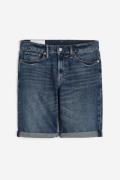 H&M Jeansshorts Regular Dunkles Denimblau in Größe W 38. Farbe: Dark d...