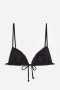 H&M Triangel-Bikinitop Schwarz, Bikini-Oberteil in Größe 36. Farbe: Bl...