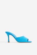 H&M Mules Blau, Heels in Größe 38. Farbe: Blue