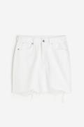 H&M Minirock aus Denim Weiß, Röcke in Größe XXS. Farbe: White