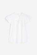H&M Popeline-Bluse mit Volantärmeln Weiß, Blusen in Größe XL. Farbe: W...
