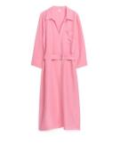 Arket Tunikakleid mit Gürtel Rosa, Alltagskleider in Größe 44. Farbe: ...