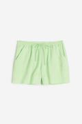 H&M Pull-on-Shorts aus Leinenmix Hellgrün in Größe XXS. Farbe: Light g...