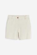 H&M Shorts aus Leinenmix Hellbeige in Größe XXL. Farbe: Light beige