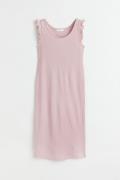 H&M MAMA Jerseykleid mit Volants Hellrosa, Kleider in Größe XL. Farbe:...