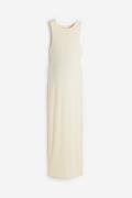 H&M MAMA Geripptes Kleid Hellbeige, Kleider in Größe XL. Farbe: Light ...