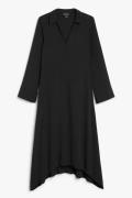 Monki Asymmetrisches schwarzes Hemdkleid Schwarz, Alltagskleider in Gr...