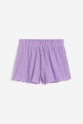 H&M Shorts mit Paperbag-Bund Helllila in Größe 152. Farbe: Light purpl...