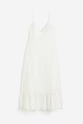 H&M Kleid mit Broderie Anglaise Weiß, Alltagskleider in Größe XXL. Far...