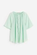 H&M Bluse in Oversize-Passform Hellgrün, Blusen Größe S. Farbe: Light ...