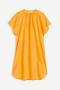 H&M Tunikakleid aus Baumwolle Gelb, Alltagskleider in Größe M. Farbe: ...